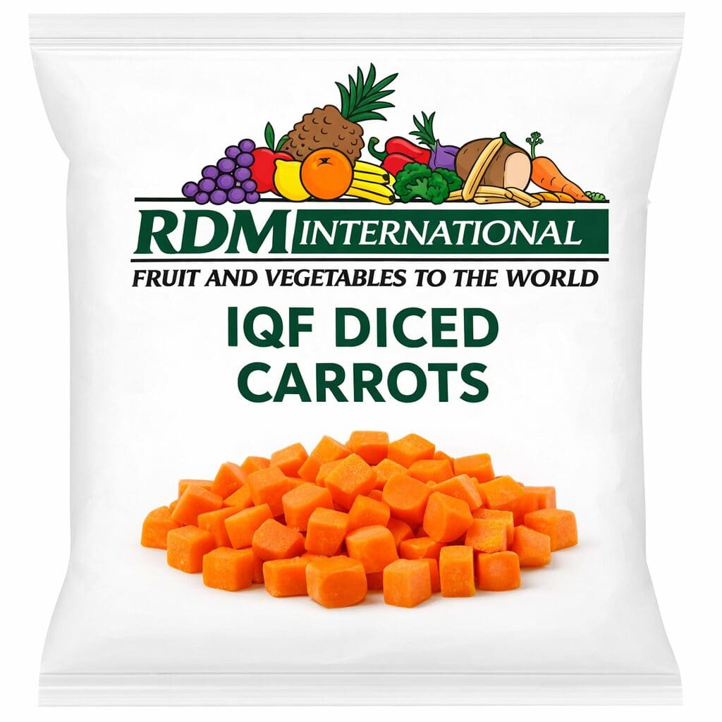 IQF Diced Carrots $.53/lb